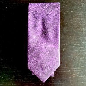 Tie - purple paisley
